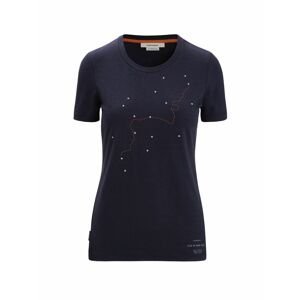 ICEBREAKER Wmns Central Classic SS Tee Tour du Mont Blanc, Midnight Navy velikost: L