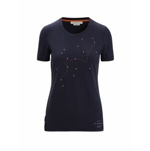 ICEBREAKER Wmns Central Classic SS Tee Tour du Mont Blanc, Midnight Navy velikost: S