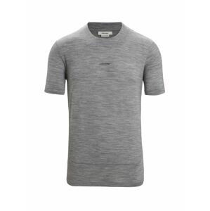 ICEBREAKER Mens ZoneKnit SS Tee, Metro Heather velikost: L