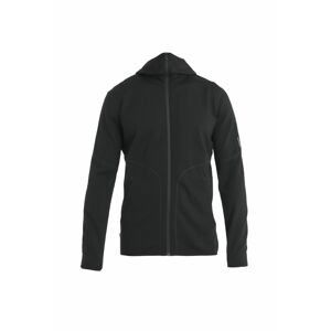 ICEBREAKER Mens Merino 560 Realfleece EleMtal II LS Zip H, Black velikost: XL