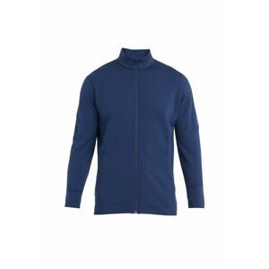 ICEBREAKER Mens Merino 560 Realfleece EleMtal II LS Zip, Royal Navy velikost: L