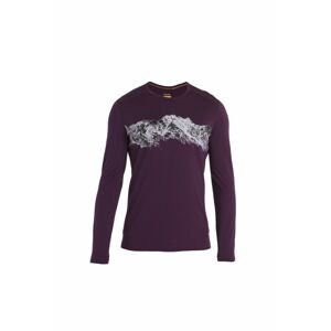 ICEBREAKER Mens Merino 200 Oasis LS Crewe Remarkables, Nightshade velikost: M