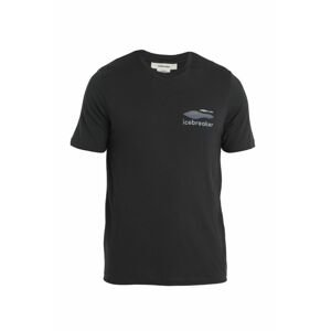 ICEBREAKER Mens Merino 150 Tech Lite II SS Tee Aotearoa, Black velikost: M