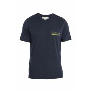 ICEBREAKER Mens Merino 150 Tech Lite II SS Tee Mountain, Midnight Navy velikost: S