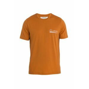 ICEBREAKER Mens Merino 150 Tech Lite II SS Tee Mountain, Earth velikost: L