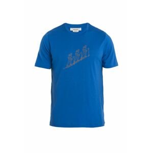 ICEBREAKER Mens Merino 150 Tech Lite II SS Tee Natural Sk, Lazurite velikost: L