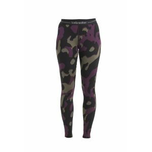 ICEBREAKER Wmns Merino 260 Vertex Leggings Natural Shades, Black/Loden/Nightshade/J velikost: L