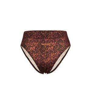 dámské kalhotky ICEBREAKER Wmns Queens High Cut Brief, Black/Cherry/Flash/Aop velikost: XS