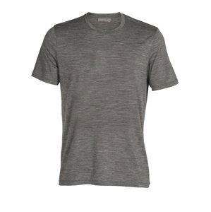 pánské merino triko krátký rukáv ICEBREAKER Mens Tech Lite II SS Tee, Gritstone Heather velikost: S