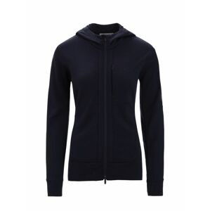 ICEBREAKER Wmns Quantum III LS Zip Hoodie, Midnight Navy velikost: M