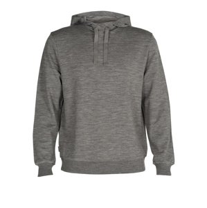 pánský merino svetr ICEBREAKER Mens Shifter LS Hoodie, Gritstone Heather velikost: M