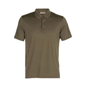 pánské merino polo triko ICEBREAKER Mens Tech Lite II SS Polo, Loden velikost: XXL