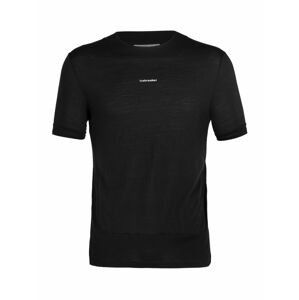 pánské merino triko krátký rukáv ICEBREAKER Mens ZoneKnit SS Tee, Black velikost: XL