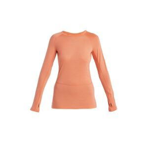 ICEBREAKER Wmns 125 ZoneKnit™ LS Crewe, Tang/Praline/Cb velikost: XS