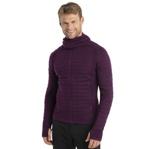 ICEBREAKER Mens Merino ZoneKnit Explore LS Zip Hoodie, Nightshade velikost: S