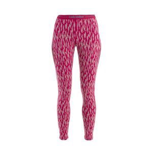 ICEBREAKER Wmns Merino 260 Vertex Legging Macro Forms, Crystal/Electron Pink/J velikost: L