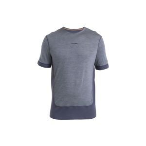 ICEBREAKER Mens Merino 125 ZoneKnit™ Energy Wind SS Tee, Graphite/Graphite Heather/Cb velikost: L