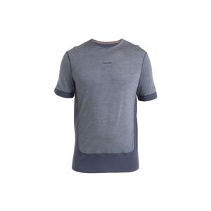 ICEBREAKER Mens Merino 125 ZoneKnit™ Energy Wind SS Tee, Graphite/Graphite Heather/Cb velikost: S