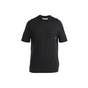 ICEBREAKER Mens Merino 150 Tech Lite III SS Relaxed Pocket Tee, Black velikost: M