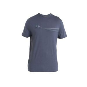 ICEBREAKER Mens Merino 150 Tech Lite III SS Tee Cadence Paths, Graphite velikost: L