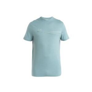 ICEBREAKER Mens Merino 150 Tech Lite III SS Tee Cadence Paths, Cloud Ray velikost: M