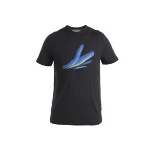 ICEBREAKER Mens Merino 150 Tech Lite III SS Tee Aurora Glow, Black velikost: L