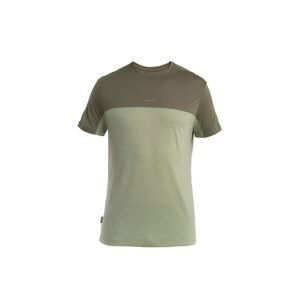 ICEBREAKER Mens Merino 125 Cool-Lite™ Sphere III SS Tee Colour Block, Lichen/Loden/Cb velikost: S