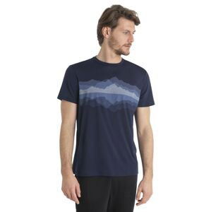 ICEBREAKER Mens Merino Core SS Tee Cook Reflected, Midnight Navy velikost: XXL