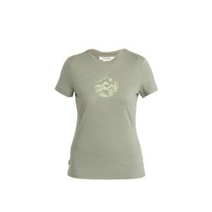 ICEBREAKER Wmns Merino 150 Tech Lite III SS Tee Camping Circle, Lichen velikost: XS