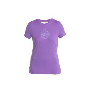 ICEBREAKER Wmns Merino 150 Tech Lite III SS Tee Camping Circle, Magic velikost: M