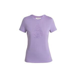 ICEBREAKER Wmns Merino 150 Tech Lite III SS Tee Hike Path, Purple Gaze velikost: S