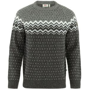 FJÄLLRÄVEN Övik Knit Sweater M, Dark Grey-Grey (vzorek) velikost: M