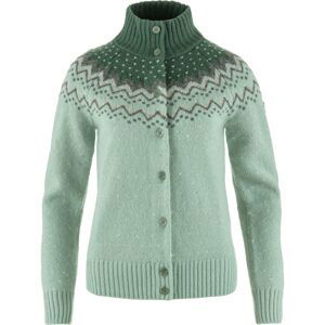 FJÄLLRÄVEN Övik Knit Cardigan W, Misty Green-Deep Patina (vzorek) velikost: S