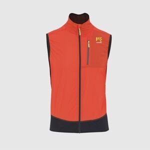 Pánská vesta KARPOS M Lavaredo Vest, Spicy Orange/Black velikost: XL