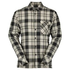 Pánská košile dlouhý rukáv SCOTT Shirt M's heritage pile, Dust Grey/Black (vzorek) velikost: M