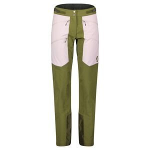 Dámské kalhoty SCOTT Pants W's Explorair Softshell Pro, Fir Green/Cloud Pink (vzorek) velikost: M