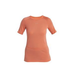 ICEBREAKER Wmns 125 ZoneKnit™ SS Crewe, Tang/Praline/Cb (vzorek) velikost: S