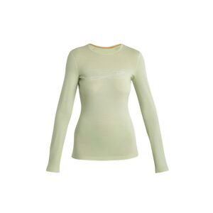 ICEBREAKER Wmns 200 Oasis LS Crewe Ski Stripes, Glazen (vzorek) velikost: S