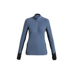 ICEBREAKER Wmns Descender LS Zip, Dawn/Black/Cb (vzorek) velikost: S