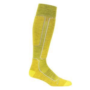 pánské merino ponožky ICEBREAKER Mens Ski+ Light OTC, Shine/Ether/Silent Gold (vzorek) velikost: M