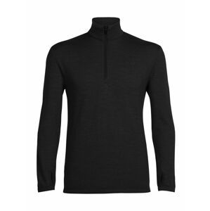 pánský merino svetr ICEBREAKER Mens Original LS Half Zip, Black velikost: XL