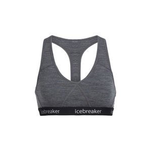 dámská merino podprsenka ICEBREAKER Wmns Sprite Racerback Bra, Gritstone Heather velikost: S