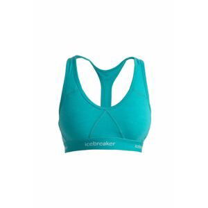 ICEBREAKER Wmns Sprite Racerback Bra, Flux Green velikost: S