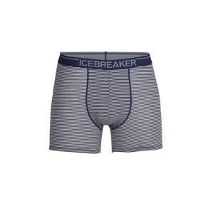 pánské merino boxerky ICEBREAKER Mens Anatomica Boxers, Royal Navy/Snow/S velikost: S