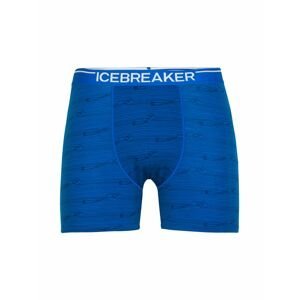 pánské boxerky ICEBREAKER Mens Anatomica Boxers, Lazurite/Midnight Navy/Aop velikost: XL