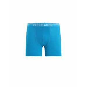 ICEBREAKER Mens Anatomica Boxers, Geo Blue velikost: XL