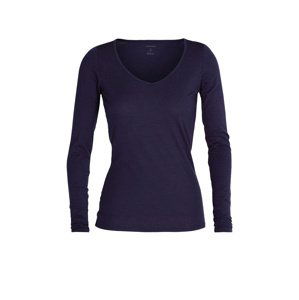 Dámské merino triko dlouhý rukáv  ICEBREAKER Wmns Siren LS Sweetheart, Midnight Navy velikost: XS