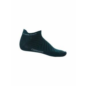 ICEBREAKER Mens Run+ Ultralight Micro, Green Glory/Snow velikost: S