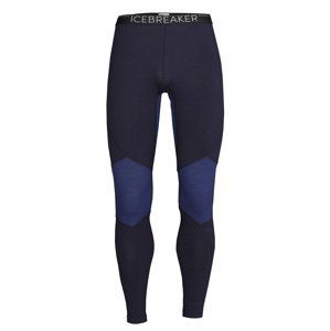 pánské merino spodky ICEBREAKER Mens 260 Zone Leggings, Midnight Navy/Royal Navy velikost: M