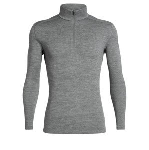 pánské merino triko ICEBREAKER Mens 260 Tech LS Half Zip, Gritstone HTHR velikost: L